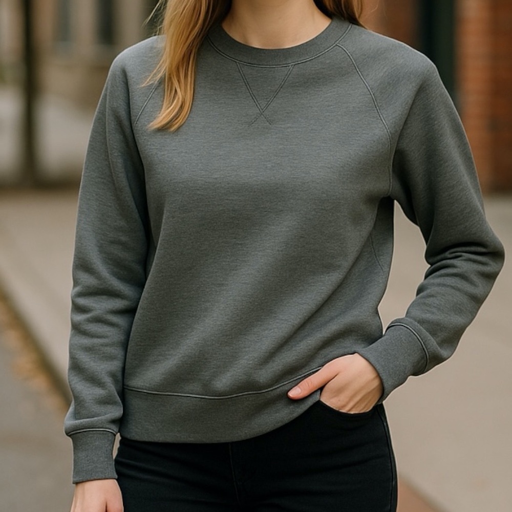 NWOT LANDS END Long Sleeve Crew Neck Sweatshirt Supersoft Men Women XS 30-32